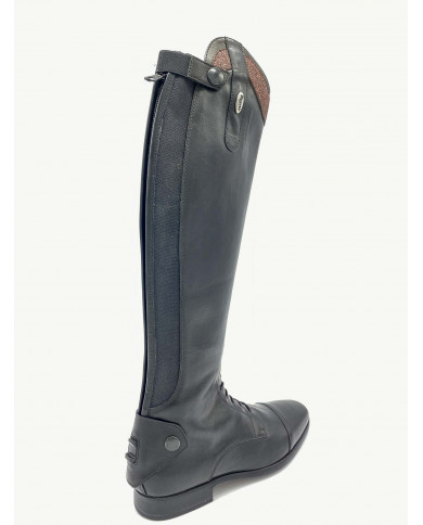 Stivale mod.919 Nero con Fascia 2cm Color Aragosta