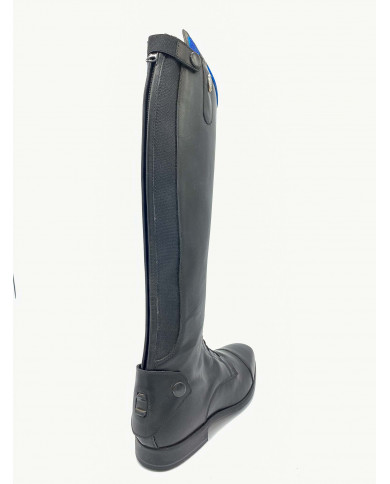 Stivale mod.919 Nero con Fascia 2 cm Color Blu Elettrico