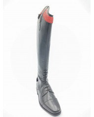 Stivale mod.919 Nero con Fascia 2cm  Rossa
