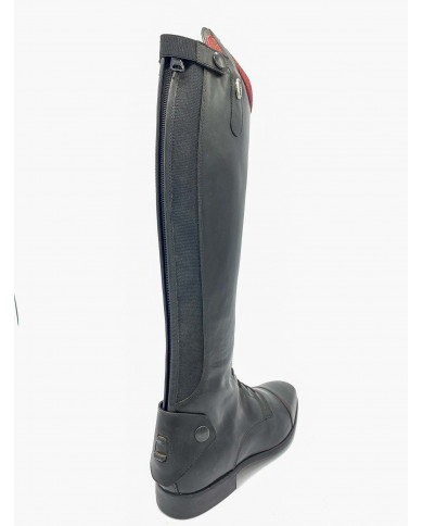 Stivale mod.919 Nero con Fascia 2cm  Rossa