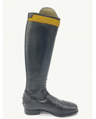 Stivale mod.919 Nero con Fascia 2cm Color Oro