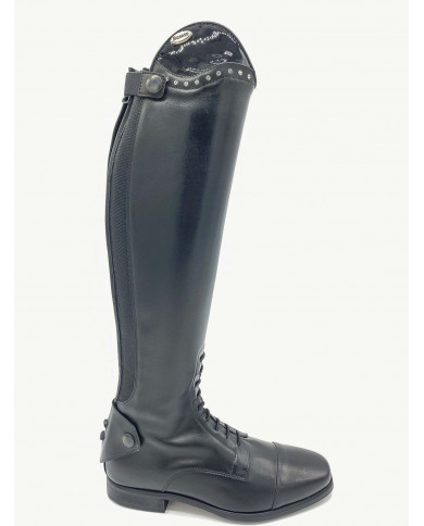 Stivale mod.985 Nero Con Strass  E Top Vernice