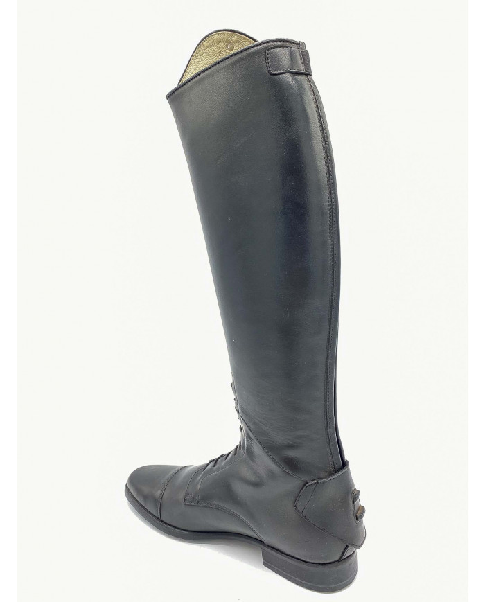 Stivale mod.985 Nero Con Strass E Top Color Oro