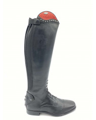 Stivale mod.985 Nero Con Strass E Top Color Oro