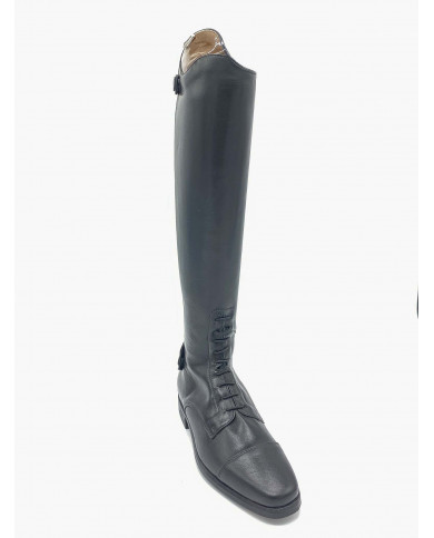 Stivale mod.986 Nero Con Top Marrone Laccato