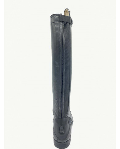 Stivale mod.986 Nero Con Top Marrone Laccato