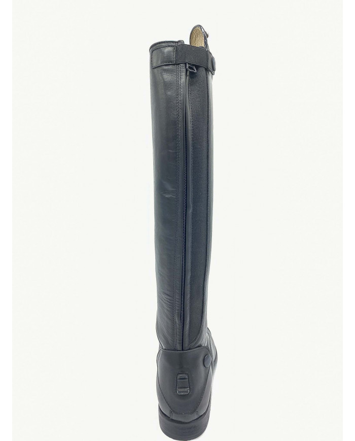 Stivale mod.986 Nero Con Top Marrone Laccato