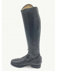Stivale mod.986 Nero Con Top Marrone Laccato