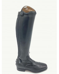 Stivale mod.986 Nero Con Top Marrone Laccato