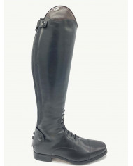 Stivale mod.986 Nero Con Top Marrone Laccato