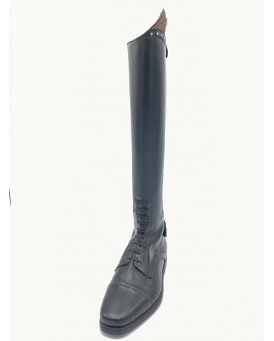 Stivale mod.985 Nero Con Strass e Top Colore Aragosta