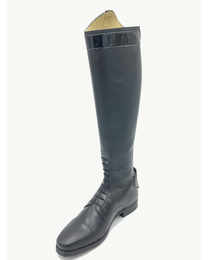 Stivale mod.919 Nero con Fascia 2cm lucida nera