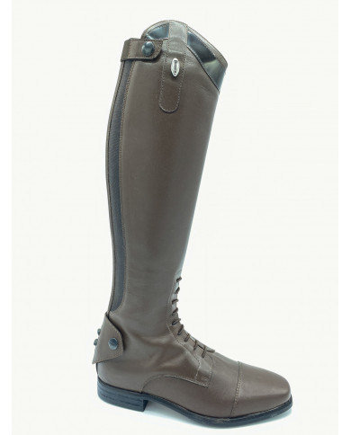 Stivale mod.919 Marrone con Fascia 2cm lucida