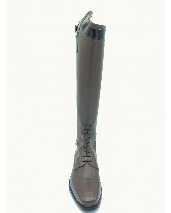 Stivale mod.919 Marrone con Fascia 2cm lucida