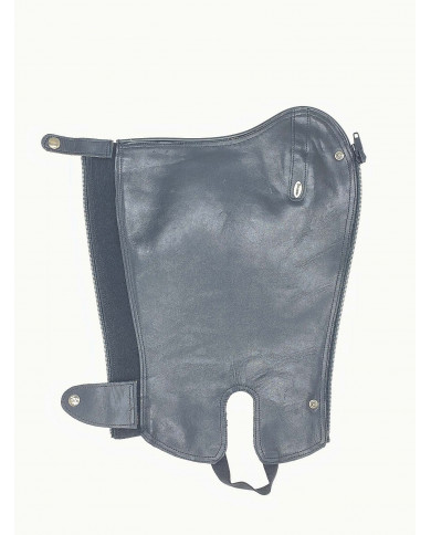 Mini Chaps Nero Busato Da Concorso Mod. Bimbo